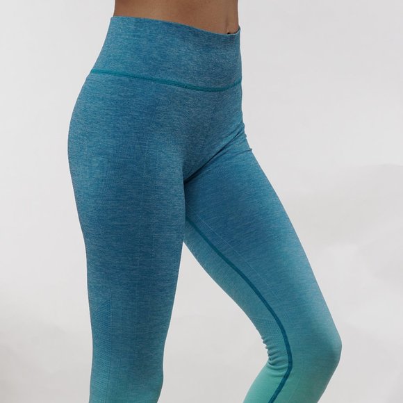 Ombre Yoga leggings seamless mid waistband - Picture 3 of 3